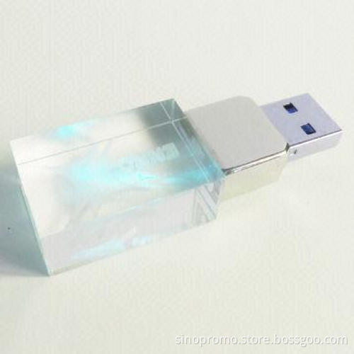 Cystral USB Drive with color flash lighting